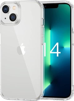 اشتري iPhone 14 Plus Case 6.7in  Anti-Yellowing,Drop Protection with Bumper Shockproof Protective Cover Slim Thin Phone Case iPhone 14 Plus Crystal Clear في الامارات