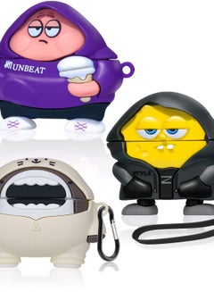 اشتري [3 Pack] Funny 3D Kawaii Cartoon Character Airpods Pro 2 Cases, Soft Silicone Cover Accessories for Airpods Pro 2nd Generation, Perfect for Men and Women. في الامارات