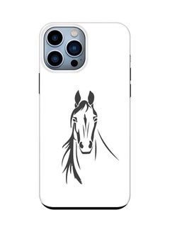 Buy Tough Pro Series Case for Apple iPhone 14 Pro Max Dual Layer hybrid PC & TPU Customized Mobile Cover Shield with inner TPU protection Matte Finish - Arabian Stallion in UAE