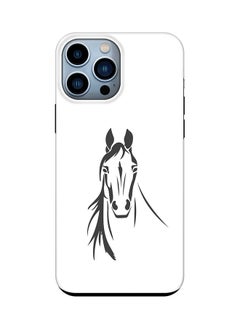 اشتري Tough Pro Series Case for Apple iPhone 14 Pro Max Dual Layer hybrid PC & TPU Customized Mobile Cover Shield with inner TPU protection Matte Finish - Arabian Stallion في الامارات