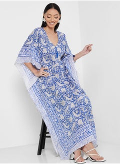 Buy Cape Sleeve Printed Kaftan in UAE