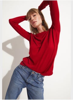 Buy Crew Neck Knitted Sweater in UAE