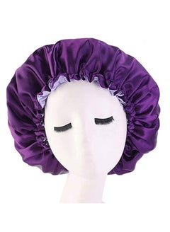 Buy Women's Adjustable Reversible Satin Bonnet - Soft Double Sided Sleep Cap, Protects Natural Hair, Assorted Colors in UAE