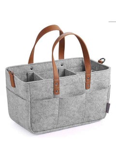 اشتري Baby Diaper Caddy Bag With  Leather Handle في السعودية