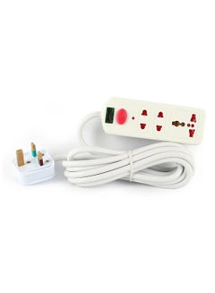 Buy Terminator 3 Way Universal Power Extension Socket 5M Cable 13A in UAE