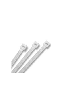 اشتري Plastic tie jumper wire, 30 mm, number of pieces: 100, white color, highly resistant, for use in closed and open places في مصر