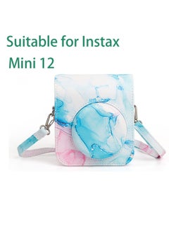 اشتري بو حقيبة كاميرا جلدية حقيبة كاميرا متعددة الألوان مع حزام لجهاز FUJIFILM Instax Mini 12 في السعودية