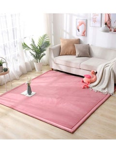 اشتري Area Rugs Play Mat Carpet Crawling Mat Tatami Futon Mattress Traditional Japanese Tatami Mat for Baby Toddler Children Kids Room,Yoga Mat Exercise Pads (150×200cm, Pink) في السعودية