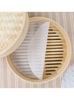 اشتري Steamer Mesh Mat, 10Pcs 10 inch Non-stick Silicone Reusable Round Silicone Steamer Liners Pad Dim Sum Mesh في الامارات