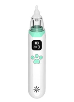 Buy Electric Silent Baby Nasal Aspirator - White/Green in Egypt