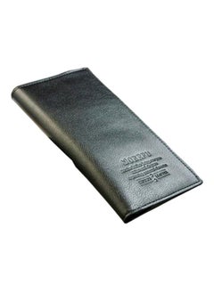 Buy Faux Leather Card Holder Black in UAE