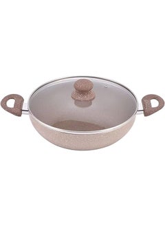 Buy Granite Wok With Cover 30 Cm 2.5 Mm in Saudi Arabia