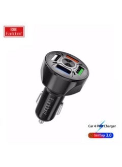 اشتري 3.1A Quick Car Charger Charge With 4 Led USB Ports في مصر