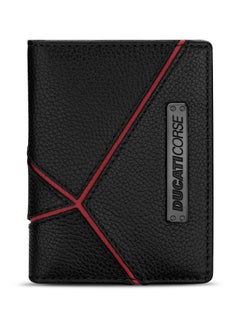 اشتري Ducati Corse Vittoria Black Genuine Leather Card Holder For Men - DTLGD2200701 في الامارات