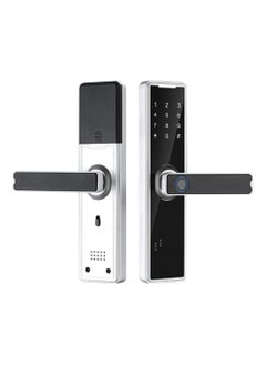 Buy Smart Door Lock Fingerprint Door Lock App Smart Lock Fingerprint Entry Smart Lock Biometric Door Lock Keypad Deadbolt (White） in Saudi Arabia