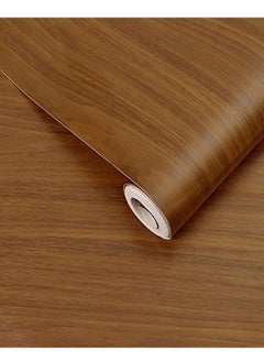 Buy Imitation Wood Grain Pattern Self-Adhesive Wallpaper 1000x45cm in UAE