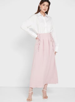 Buy Textured A-Line Skirt in UAE