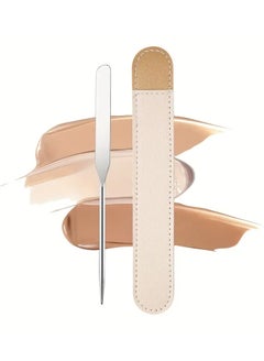 Buy Foundation Spatula Stainless Steel Makeup Spatula Picaso Makeup Spatula Korean Makeup Spatula with Leather Case in UAE