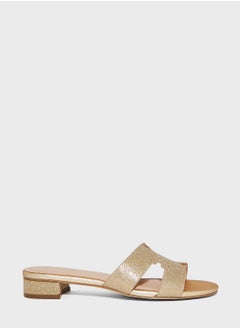 Buy Mule Capra Low Heel Sandals in UAE