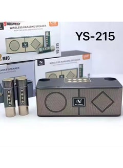 Buy Karaoke Sound System Portable Karaoke Outdoor Rock Speakers Ys-215 Grey in UAE