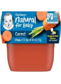 Buy Natural for Baby 1st Foods Carrot 2 Pack 2 oz 56 g Each in UAE