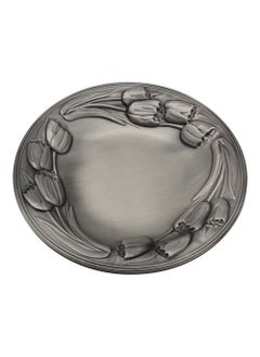 اشتري Pewter-plated Round Tray 13" في الامارات