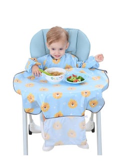 Buy Baby Weaning Bibs, Waterproof Anti Dirty Feeding Bib for Babies Eating, High Chair Shirt Bib for Baby Weaning Supplies(Blue Lion) in UAE