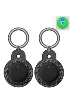 Buy XQOOPS Smart Tracker Item Finder for Apple Find My (iOS Only), Super MINI Size Key Finder Item Locator for Luggage,Wallet,Bicycle and More, IPX6 Waterproof Works Like Apple Airtag(Black-2 Pack) in Saudi Arabia