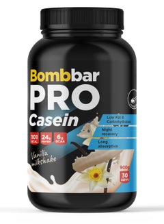 اشتري Bombbar Premium Casein Protein Powder , Vanilla Milkshake Flavor  900 g في الامارات