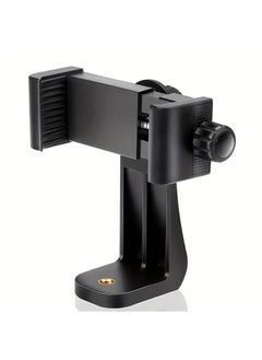 Buy Premium Smartphone Holder/Vertical And Horizontal Tripod Mount Adapter Rotatable Bracket With 1/4 Inch Screw/Adjustable Clip For IPhone, Android Cell Phone, in UAE