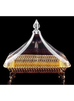 اشتري Golden Rectangular Diamond Steel Cake Server 32.5 cm في الامارات