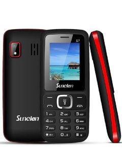 اشتري Sunelan S7 Dual SIM, Camera, FM Radio, Torch - Black Red في مصر