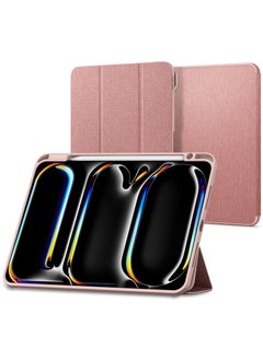 اشتري Urban Fit iPad Pro 11 inch Case Cover M4 (2024) with Pencil Holder - Rose Gold في الامارات