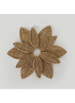 Buy Belmonte Seagrass Flower Wall Decor 60 cm in UAE