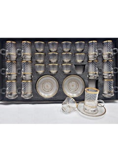 Buy A set of Tea Cups and Coffee Cups and Saucers with a Modern and Elegant Design, 36 Pieces in Saudi Arabia