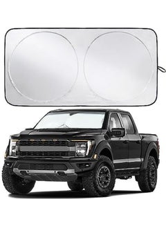 Buy Front Windshield Sun Shade,Thicken 5-Layer UV Reflector Accordion Folding Auto Front Window Sunshade Visor Shield Cover 167*95cm in UAE