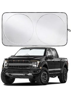 Buy Front Windshield Sun Shade,Thicken 5-Layer UV Reflector Accordion Folding Auto Front Window Sunshade Visor Shield Cover 167*95cm in UAE