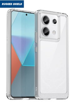 Buy Redmi Note 13 Pro 5G / Xiaomi POCO X6 5G Case Cover (Not 4G), Clear Acrylic Hard Back Panel+Soft TPU Bumper, [Anti Drop][Anti Scratch][Anti Slip][Anti Fingerprint] Protective Phone Case, Clear in Saudi Arabia