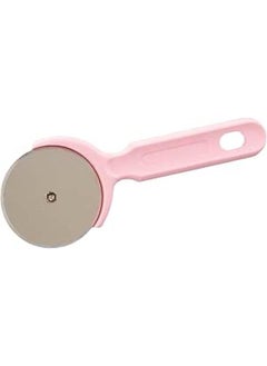 اشتري Round Stainless Steel Slicer With Plastic Handle 16 X6 X1 Cm - Pink في مصر