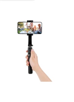 Buy Selfie Stick for Smartphones with Gimbal L08 Technology Black in Saudi Arabia