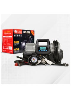 اشتري 4 Cylinder Car Air Compressor Ultra Extreme 4×4 Tire Super Air Flow Portable 150 PSI 400 LPM 12V Tire Inflator For Car Truck Bicycle Football & Other Inflatables With Carry Bag في الامارات