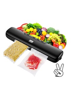 Buy Vacuum Sealer Machine Food Vacuum Sealer Automatic Air Sealing System for Food Storage Dry and Wet Food Modes Compact Design 12.6 Inch with 15Pcs Seal Bags Starter Kit in Saudi Arabia