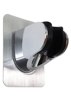 اشتري Shower Head Holder Strong Adhesive and Waterproof Shower Head Holder Adjustable Handheld Shower Holder Wall Mount Shower Bracket في الامارات