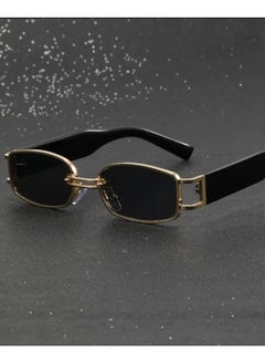 Buy Steam Punk Sunglasses for Women, Fashion Sunglasses for Her, Black Gold Metal Sunglass for Womens in Saudi Arabia