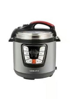 Buy Electric Pressure Cooker, 6 Liters, 1000 Watts, Silver - Sk-2401 in Egypt