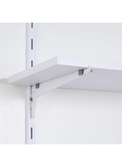 Buy Single Channel Bracket White 40Cm For Wall Mounted Storage Rack Wall Decor Home Decor Room Decor Shower Kitchen Laundry in UAE