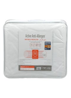 اشتري Active Anti-Allergen Twin Mattress Protector White في السعودية