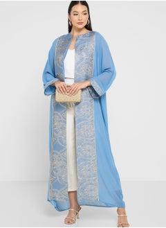 Buy Cape Sleeve Printed Jalabiya in UAE