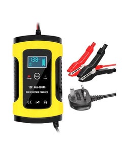 Buy 12V 6A LCD Car/Motorcycle Pulse Repair Battery Charger Lead Acid Storage Charger in Saudi Arabia