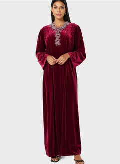 Buy Embroidered Velvet Abaya in Saudi Arabia